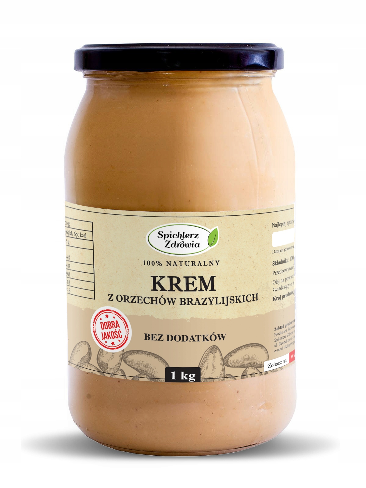 Basie Brazílske orechy 900ml Prírodné čerstvé