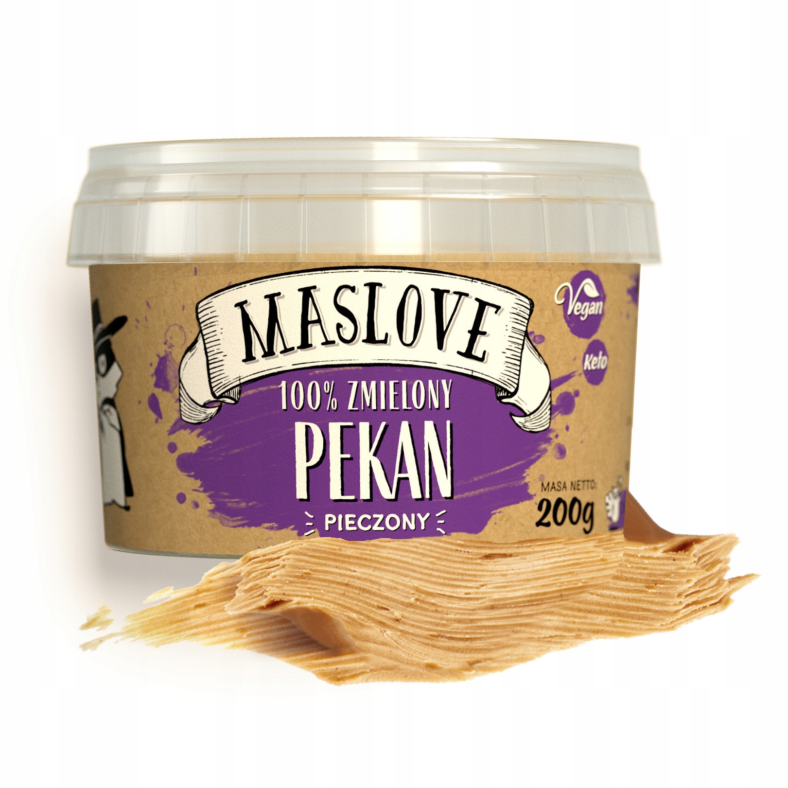 Maslo s maticami pekan pecan maslove prémiové čerstvé