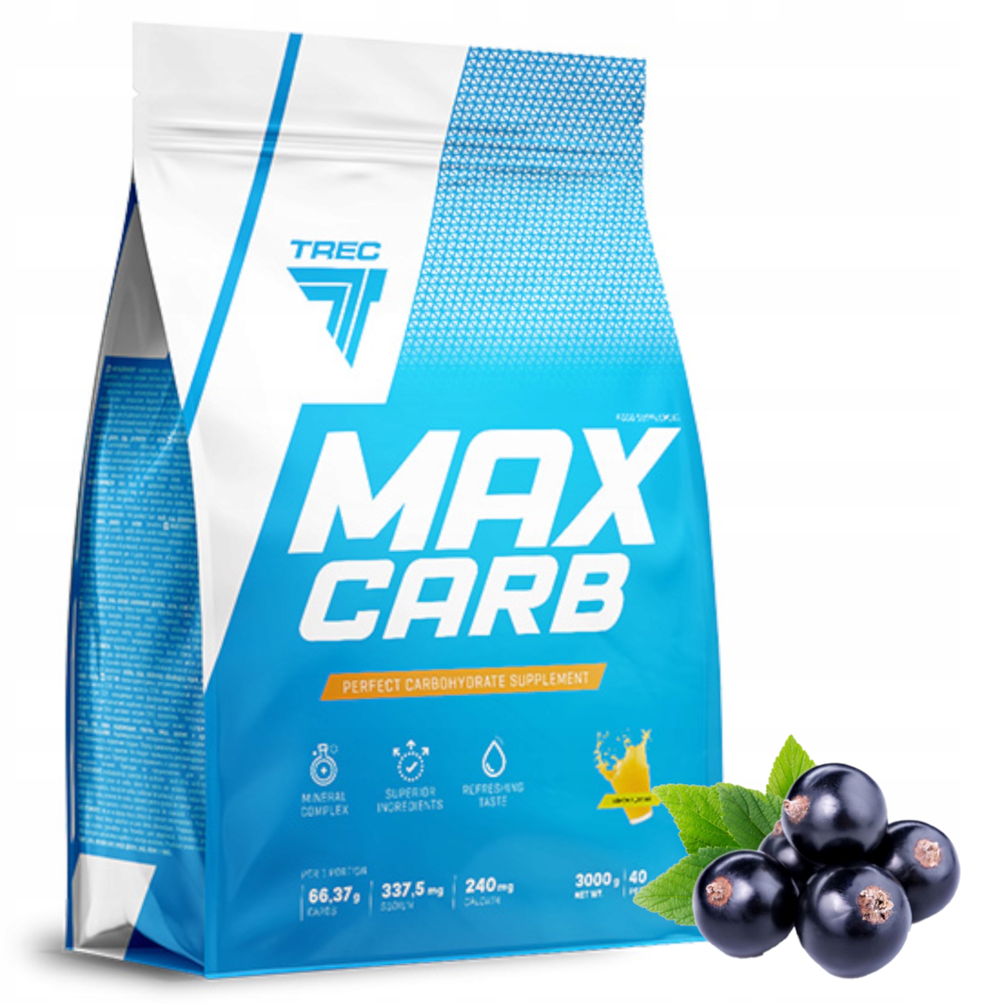 MAX CARB 3KG MEGA CARBO TREC SACHARIDY MAXCARB