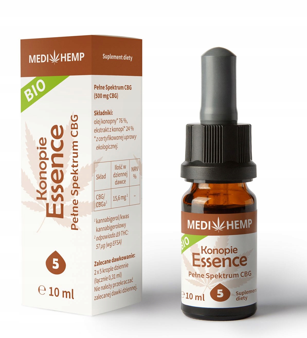 CBD - Medihemp Podstata Clough olej CBG + CBD 5% 10ml