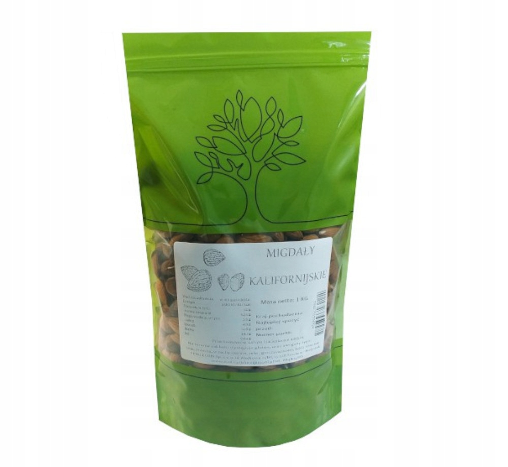 Orechy - Kalifornské mandlí všetky 1kg Almond All Ecobi