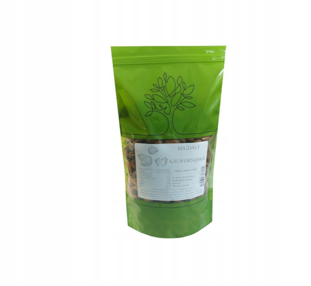 Orechy - CALIFORNIA MANDLE, vylúpané 1kg z ECOBI