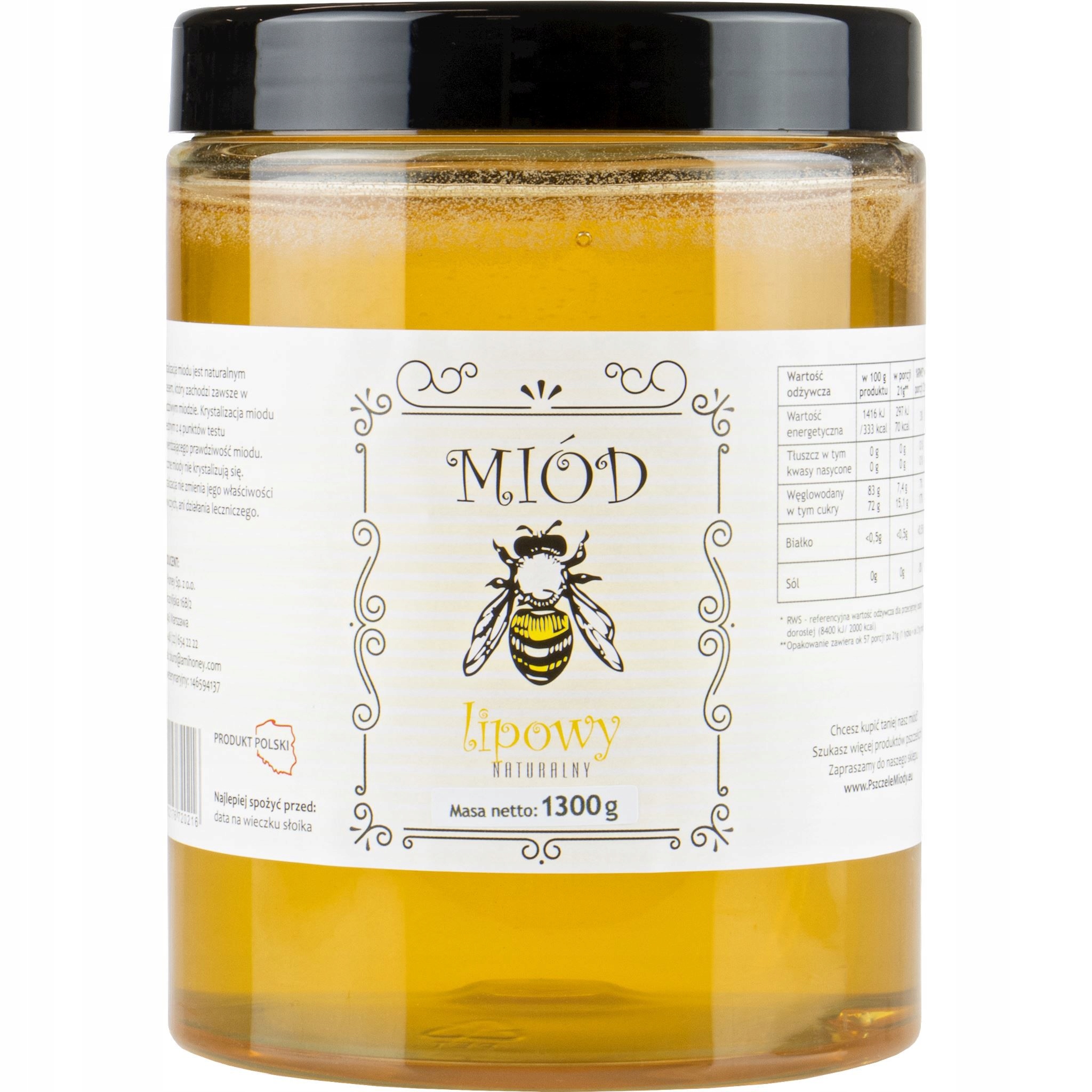 Linden Honey 1.3kg Prírodné s Essential Apassie