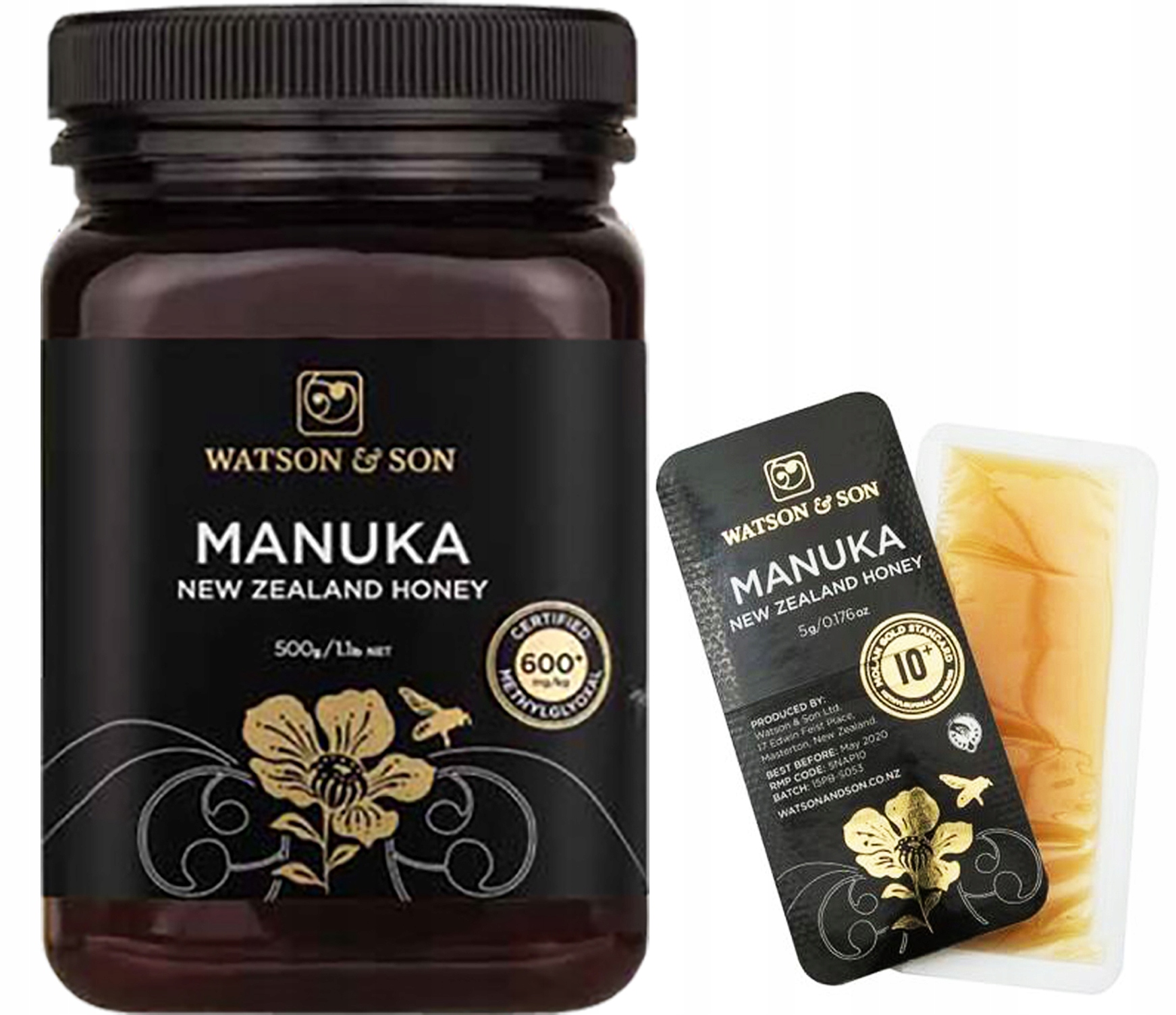 MANUKA HONEY MGO 600+ 500g Watson & Son, B. SILNÉ