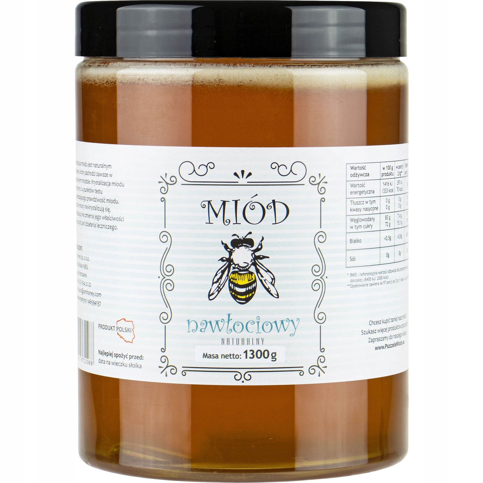 Nebissary Honey 1.3kg Vlastnosti zdravia EKO