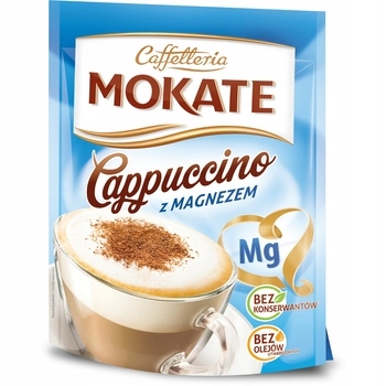 Cappuccino - Kapučíno - Mokate coffee cappuccino s horčíkom 110 g - 4 kusy