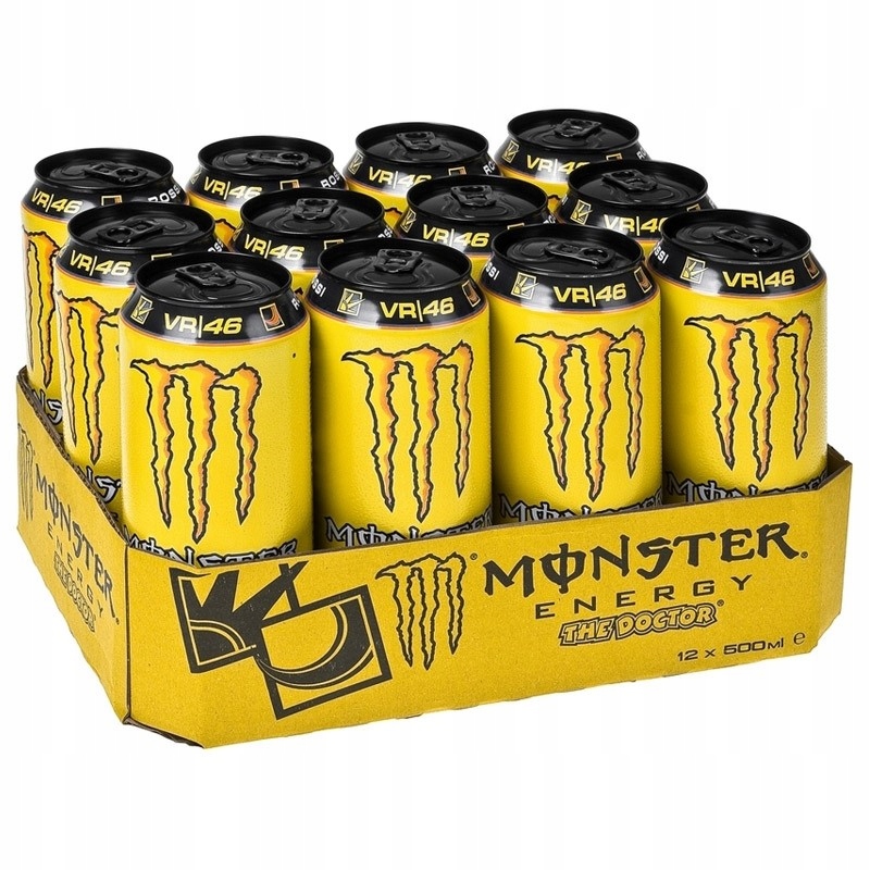 MONSTER ENERGY 12x500ML LEKÁR VR46 ENERGETYK