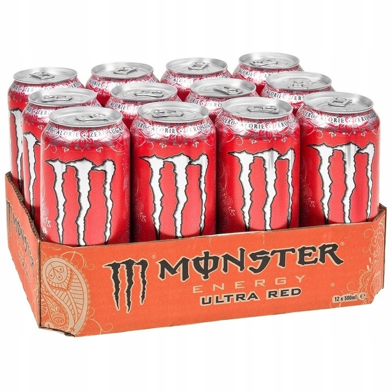 MONSTER ENERGY 12x500ML ULTRA ČERVENÉ BEZ CUKRU 0KCAL