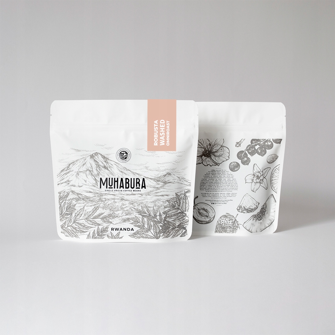 Zrnková káva - MUHABURA ROYAL Robusta 400g - espresso / cappuccino