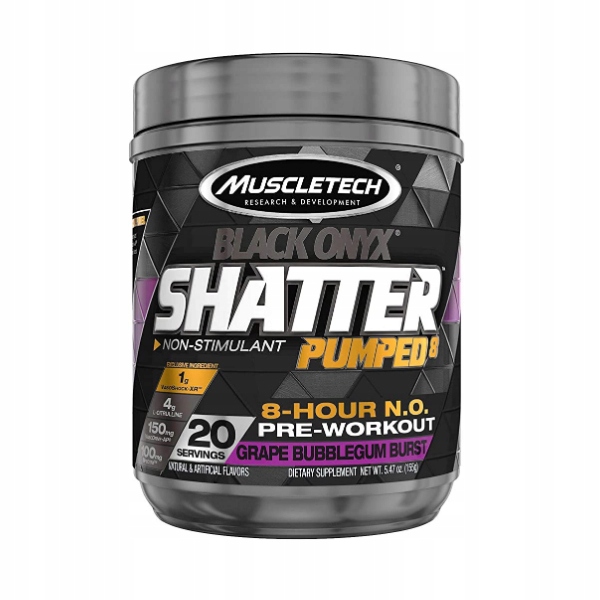 MUSCLETECH SHATTER PUMPED 155g PRED Cvičením