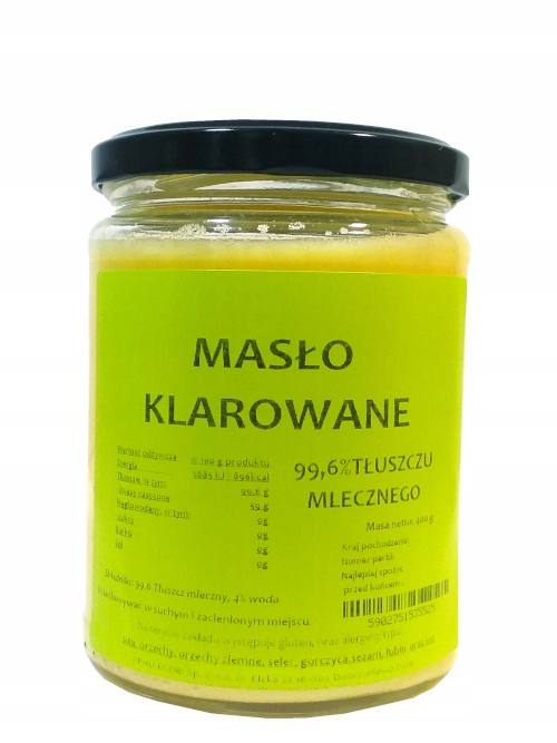 Objasnené maslo 500ml ghee z ECOBI