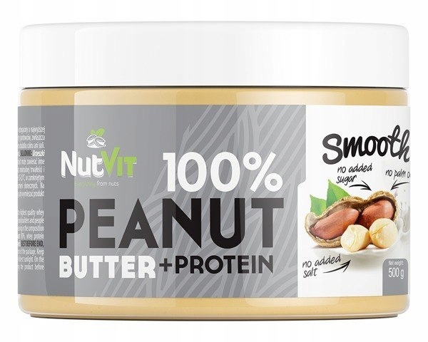 Arašidové maslo 100% s pridaním 500 g proteínu