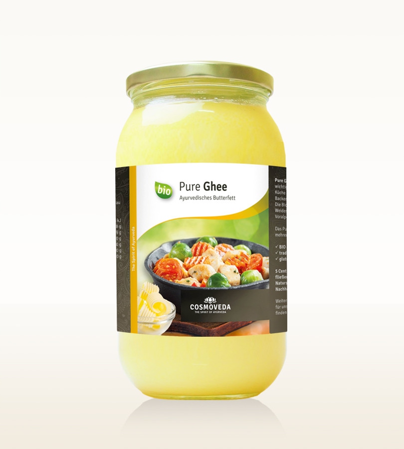 Objasnené maslo ghee organické 900g cosmoveda