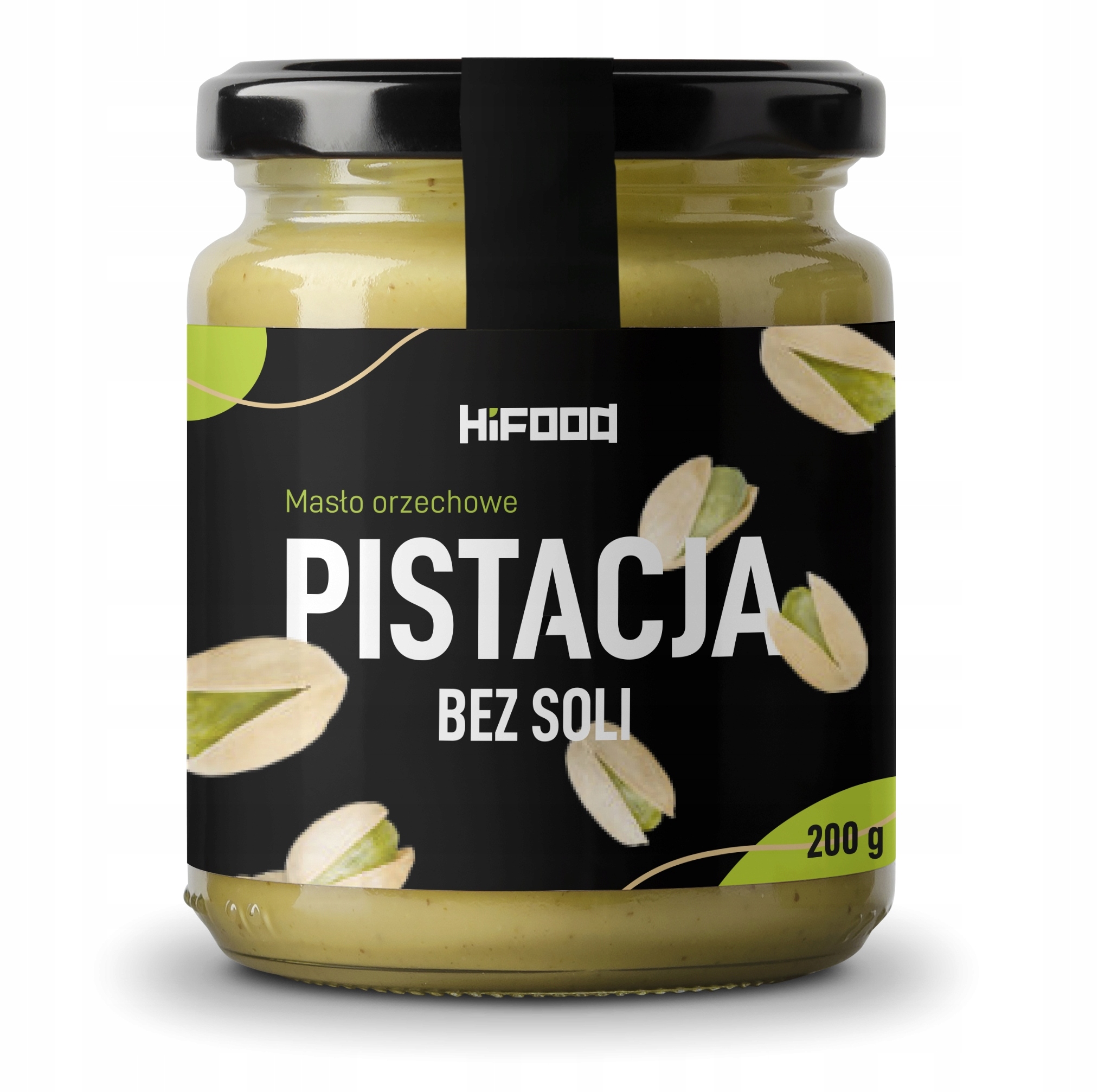 Arašidové maslo 100% Pistachio bez soli 200g Hifood