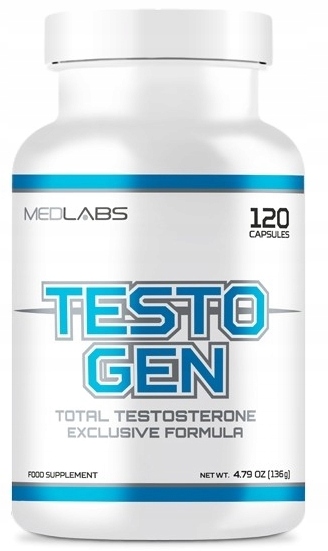 Testosterón - Medlabs Testo Gen 120Kaps Maca ZMA Testosterón