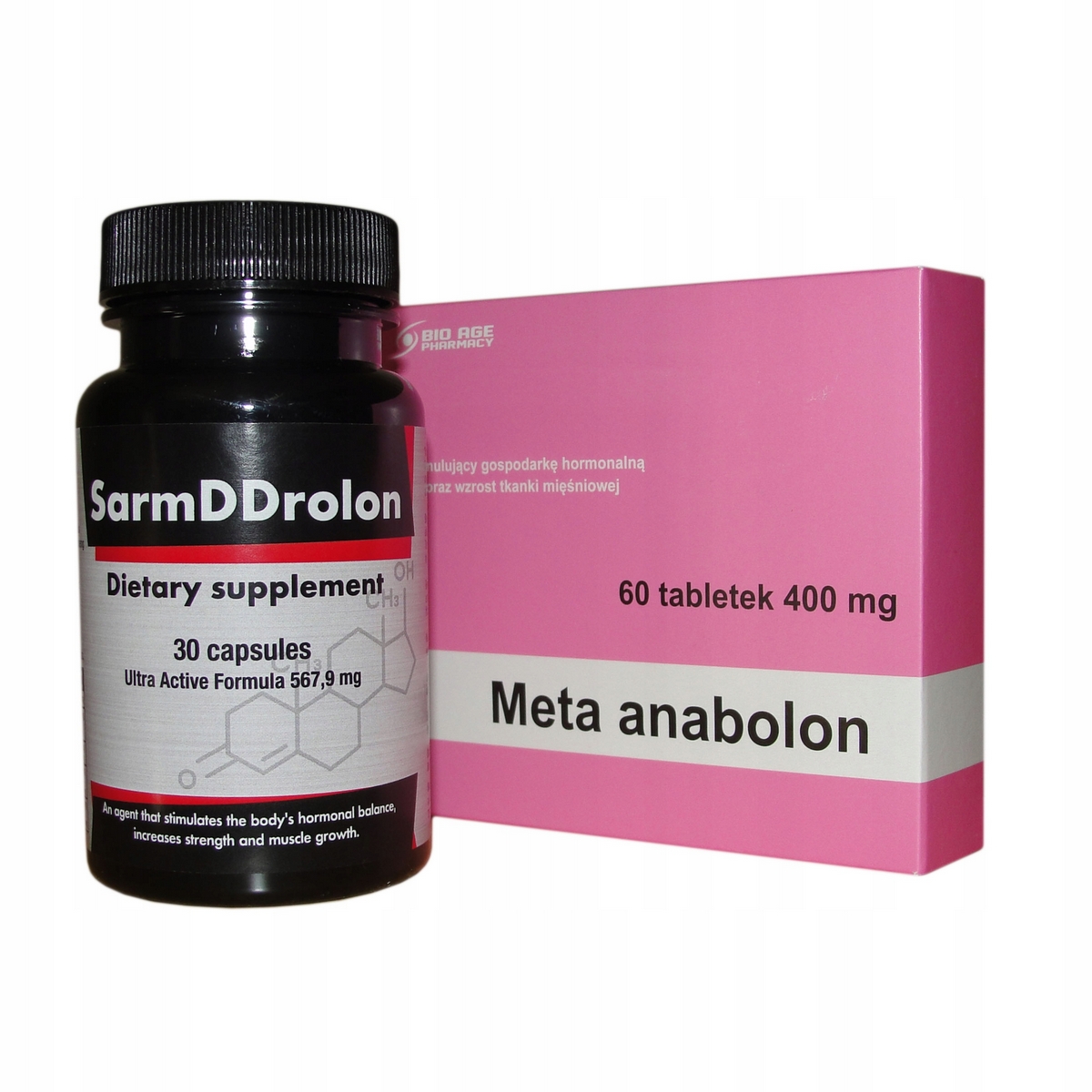 Testosterón - MEGA META ANABOLONE + SARMDDROLONE + SERMOOID