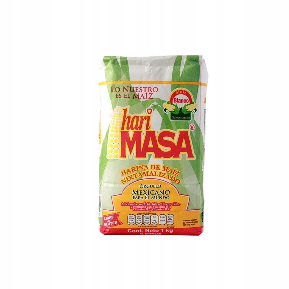 Mexická kuchyňa - Mexická biela kukuričná múka 1kg hari hmotnosť