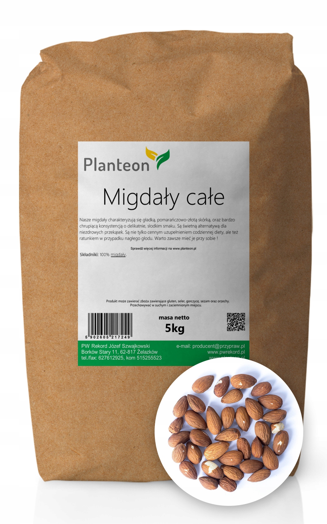 Orechy - Mandle - stravovanie, zdravé jedlo, pečenie 5kg