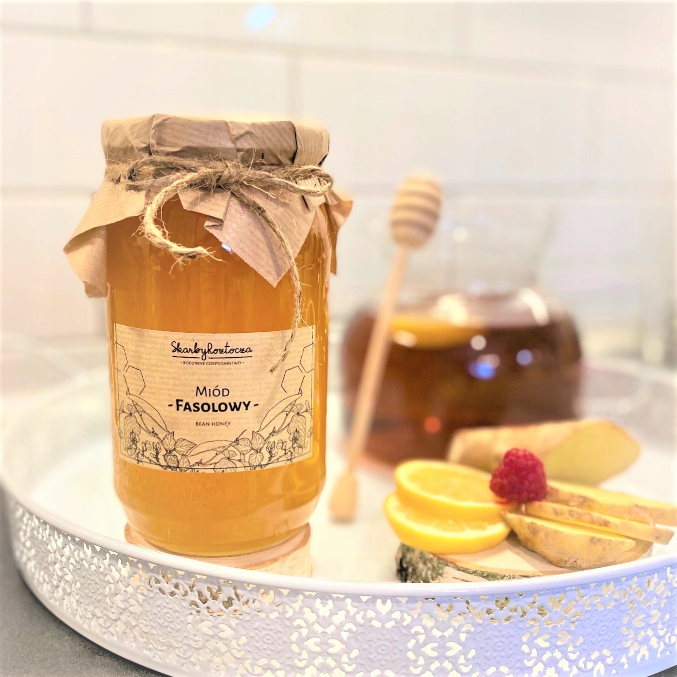 Fazuľový med 1100g - včelín Skarby Roztocze