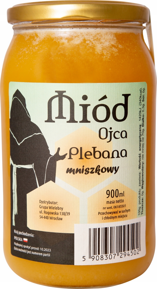 Púpavový med od otca Plebana 900 ml