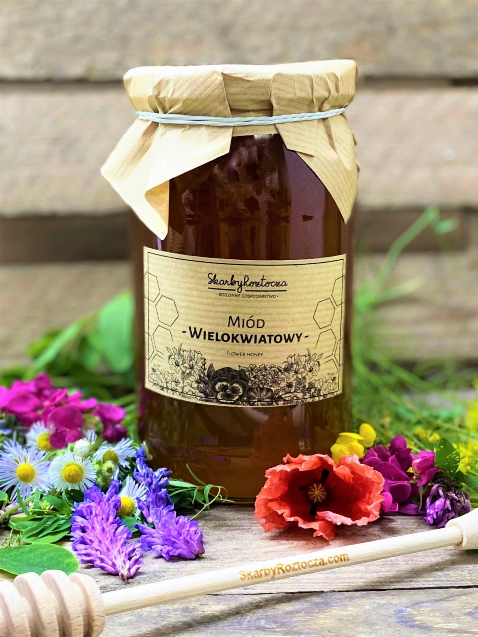 Multiflower Honey 1100g - Roztocze Treasury Strip
