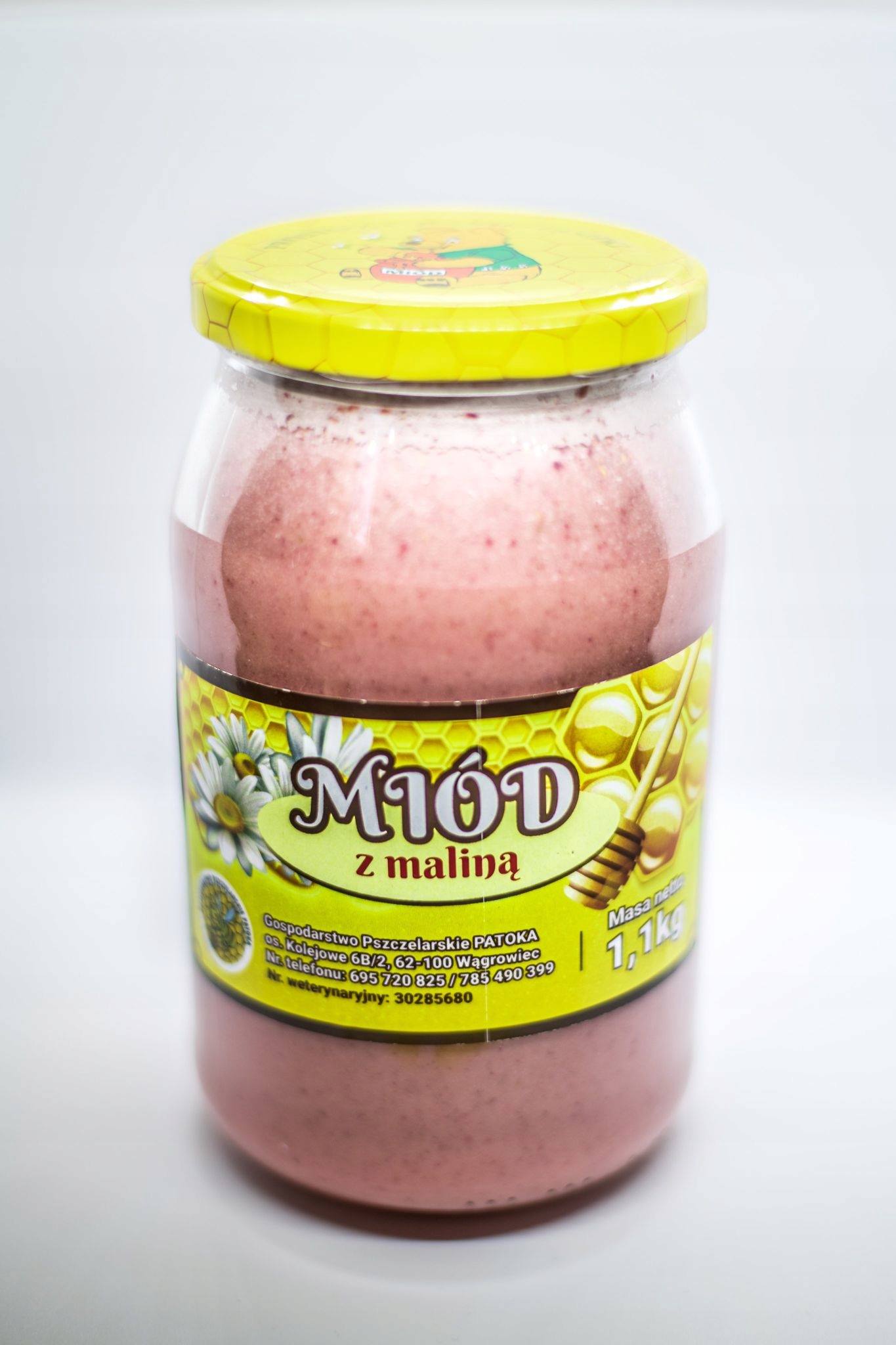 Med s Malina Čerstvom prírodného medu z Poľska 1.1kg