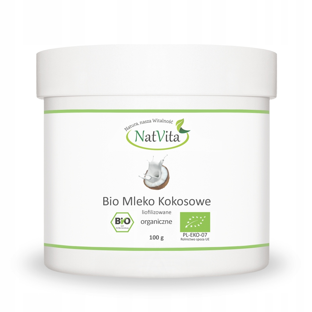 Kokosové mlieko Bio Lyophilizo prášok 100g Natter