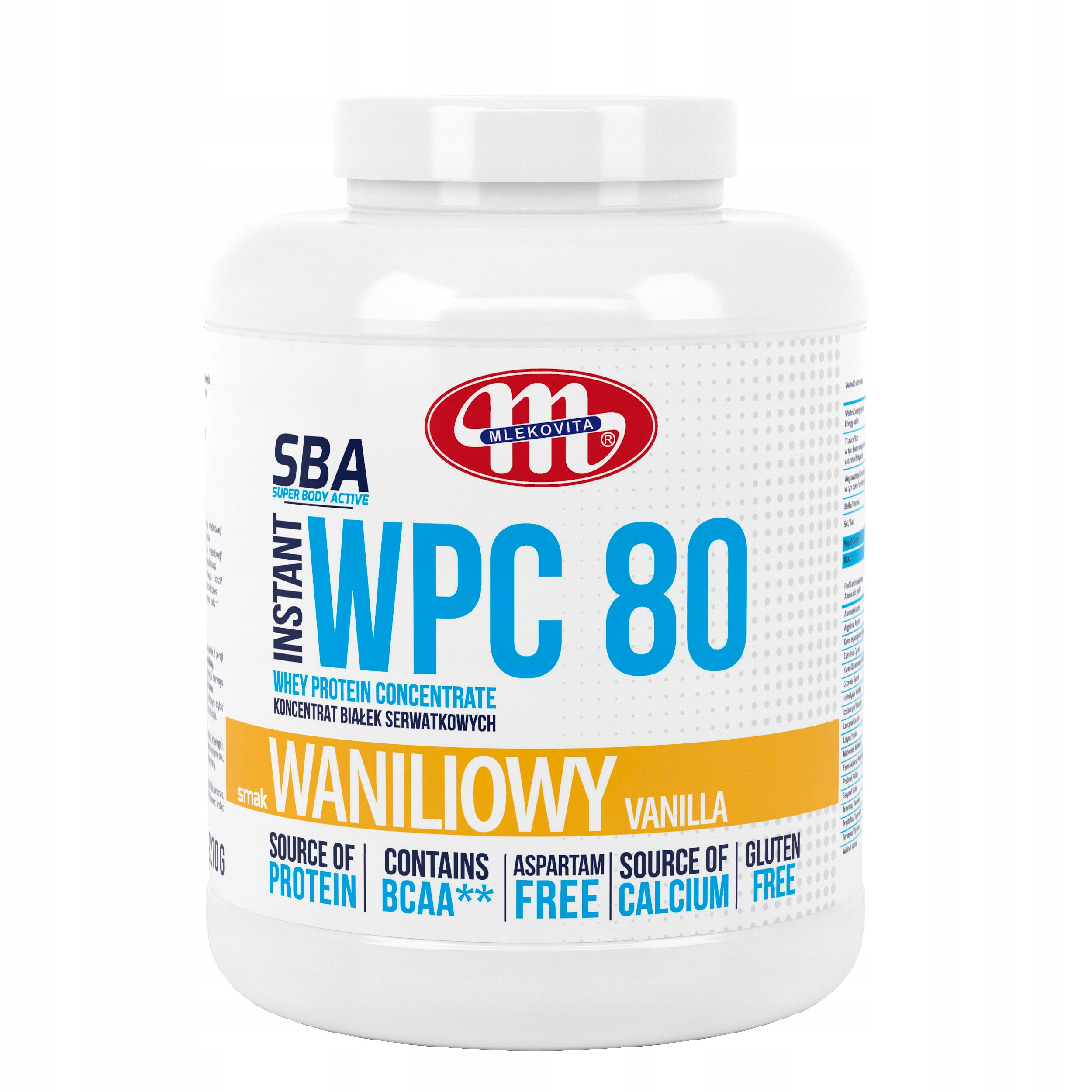 Proteín - MULUKOVITA SBA WPC 80 2270G VANILLA BCAA BEEN