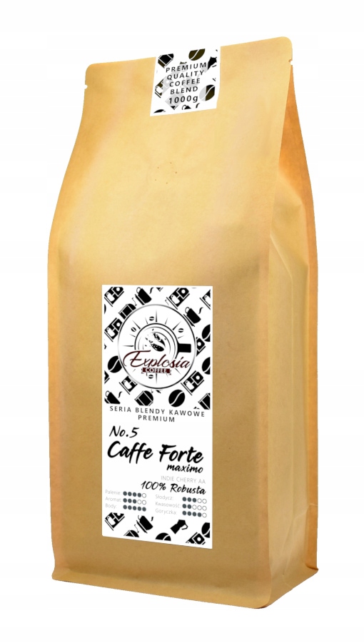 Zrnková káva - Silná fazuľa Káva 100% Robusta Cherry AA 1KG
