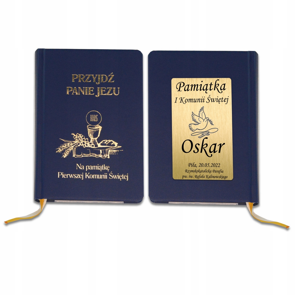 Prvé sväté prijímanie - Modlitebná kniha Knihy Communion Granat PPJ + Grawer