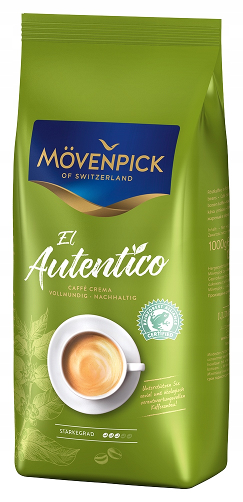 Zrnková káva - Mövenpick el autentico 1 kg - kávové zrná