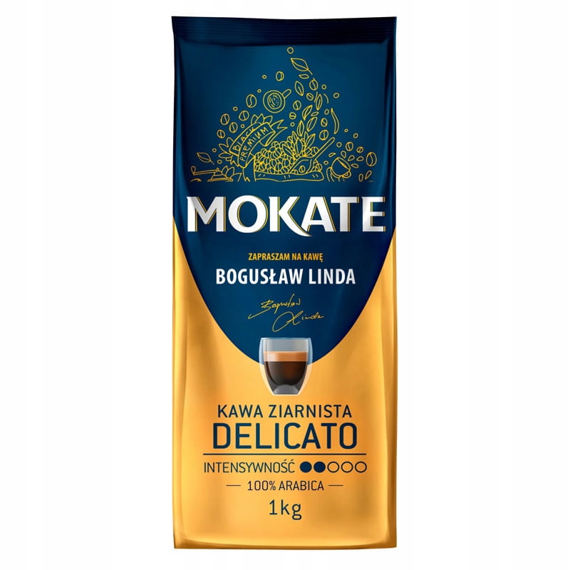 Zrnková káva - Mokate Delicato 1kg obilia kávu