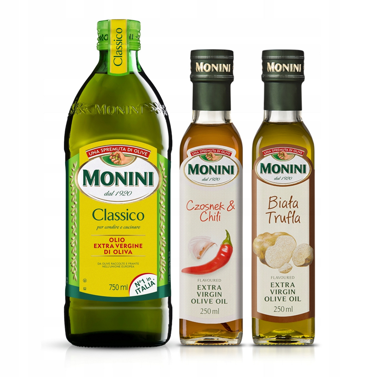 Olivový olej - Monini Super sada 3 olív