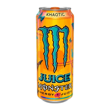 Spoločnosť Monster Juice Khaotic USA oranžová a citrusová