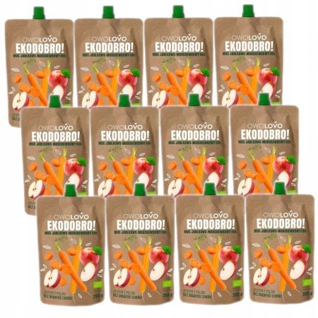 Apple Carrot Mousse EcoDobro Set 12 x 200