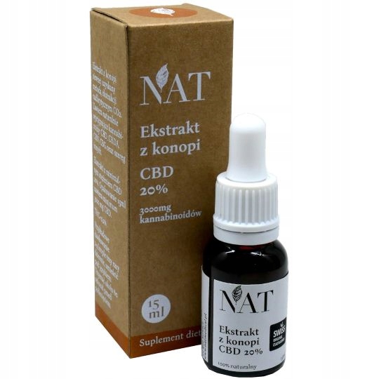 CBD - NAT HAPPY OIL CBD 20% extraktu 3000 mg 15 ml
