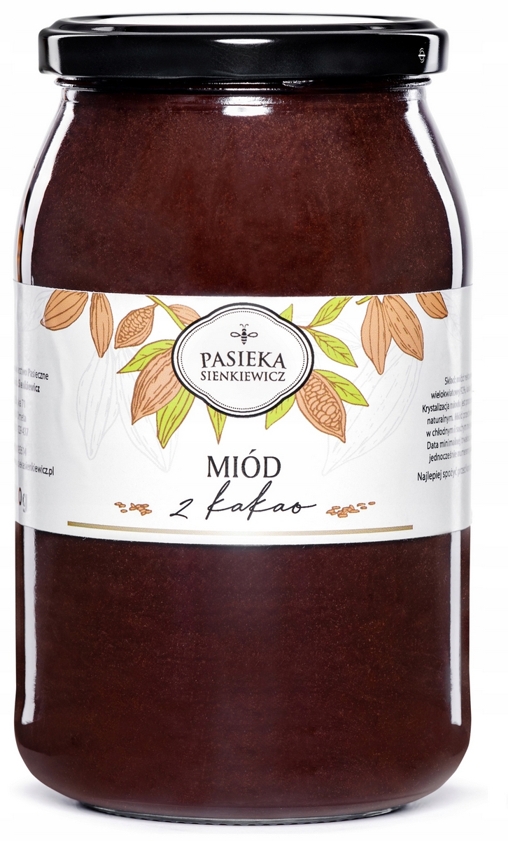 Prírodný med z Kakao 1200g Pasieka Sienkiewicz