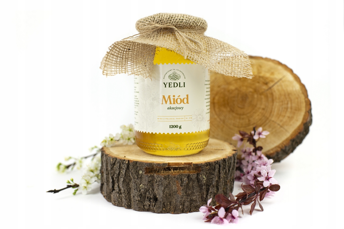 Prírodná sladká Acacia med 1200g pre imunitu