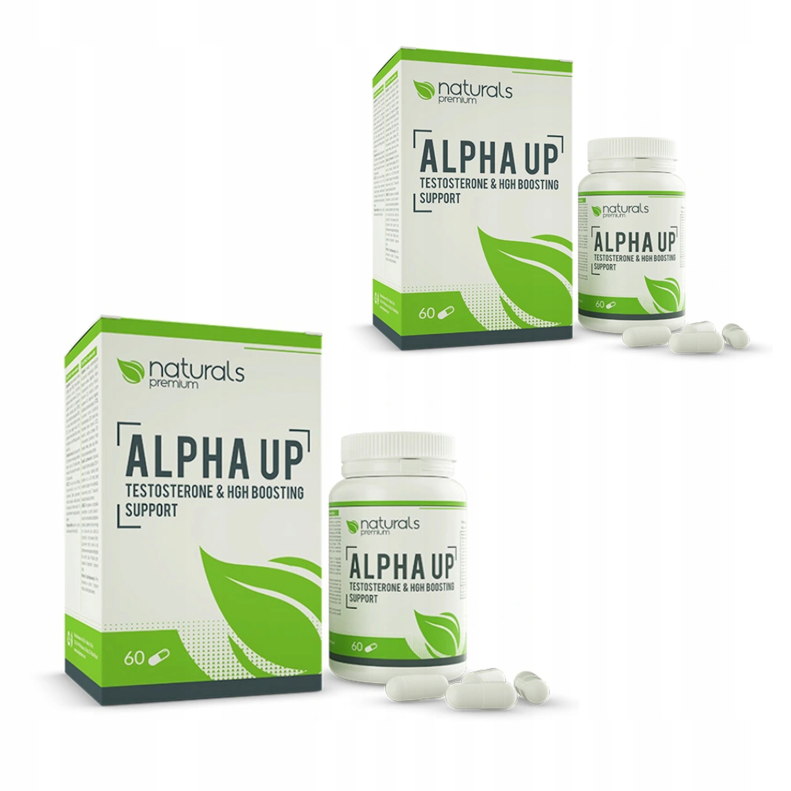 Naturals Premium Alpha UP 120 K Testosterón Libido