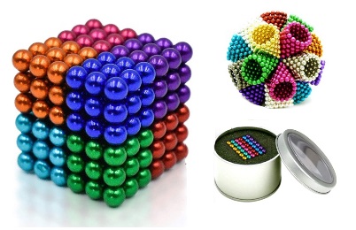 NeoCube magnetické guličky 3mm vankúšiky 216pcs farby