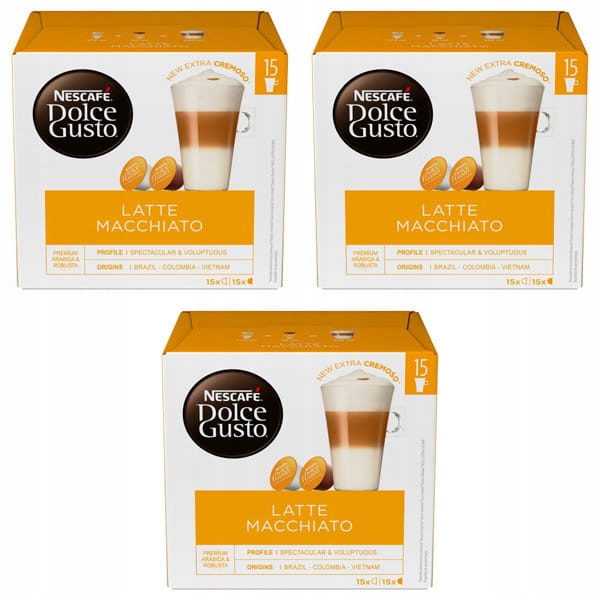 Kávové kapsule - NESCAFE DOLCE GUSTO LATTE MACCHIATO 90 Kapsuly
