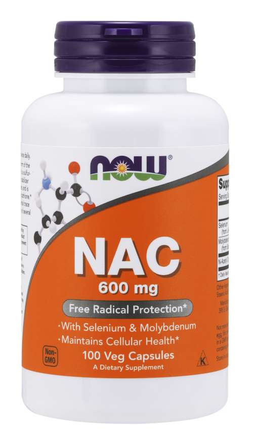 Teraz potraviny NAC N-acetyl cysteín 600mg x 100 čiapky.