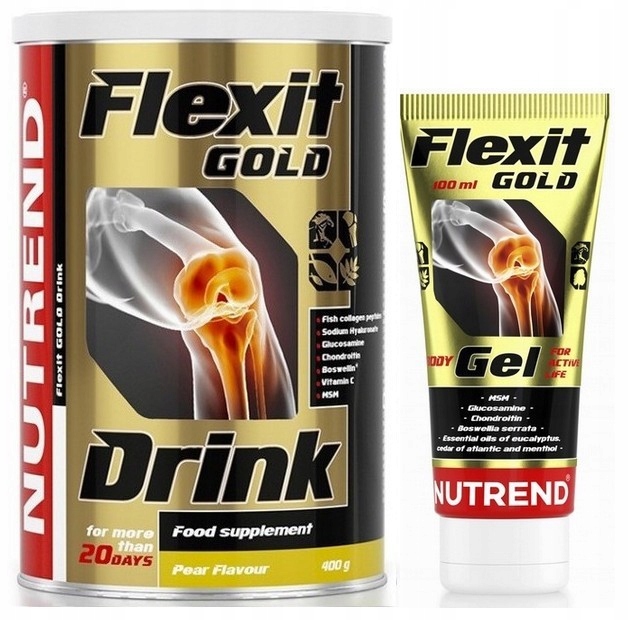 Ochrana kĺbov - NUTREND FLEXIT DRIŽKA GOLD 400G chrbticový gél