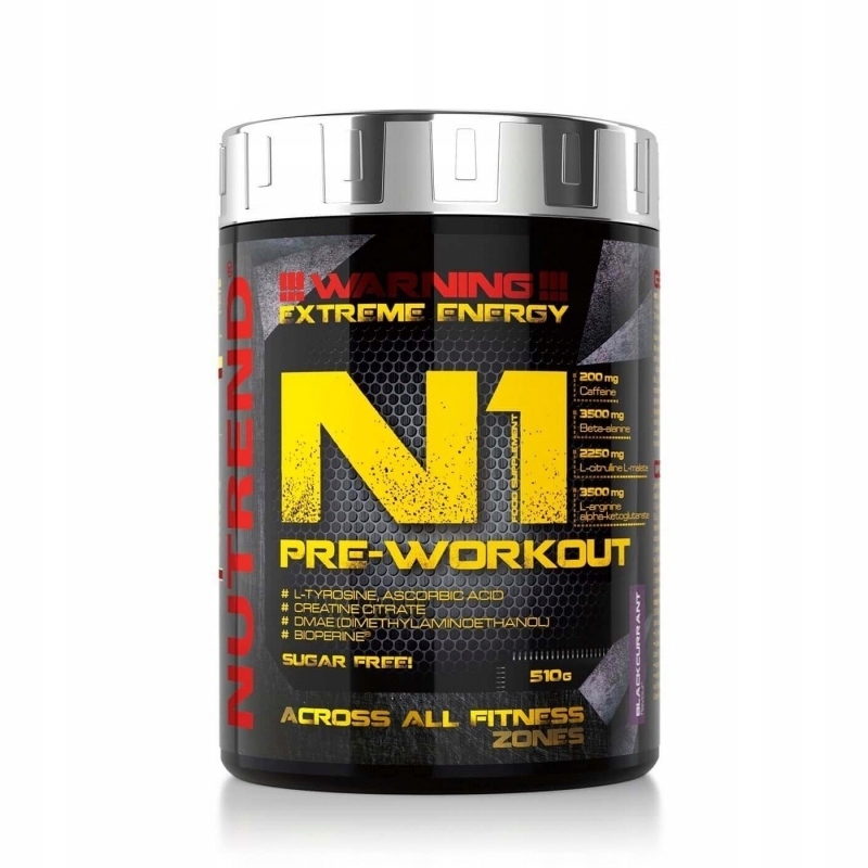 NUTREND N1 PRE WORKOUT 510G SILNÉ PRE-WORKOUT