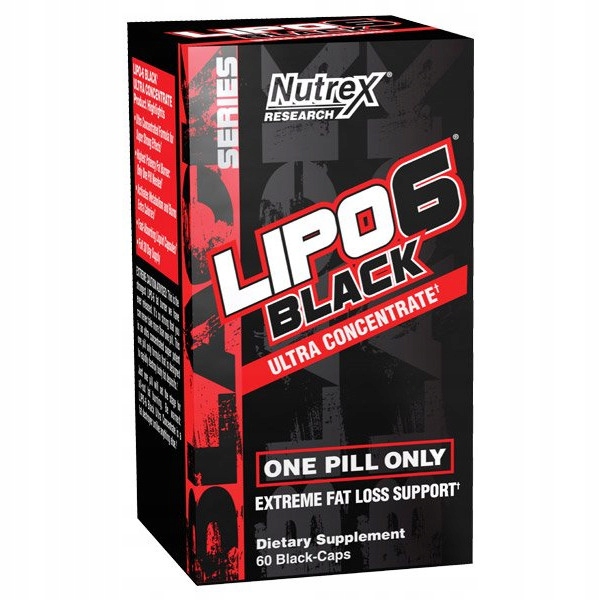 Spaľovač tuku - Nutrex Lipo 6 Black Ultra Silný horák USA 60 KAP