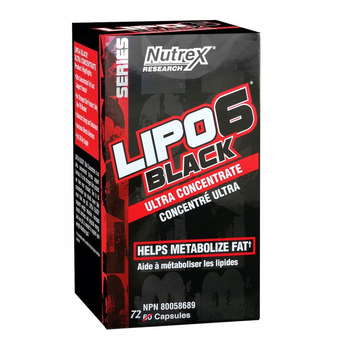 Spaľovač tuku - NUTREX LIPO 6 ULTRA 72 Cap FAT BURNER USA