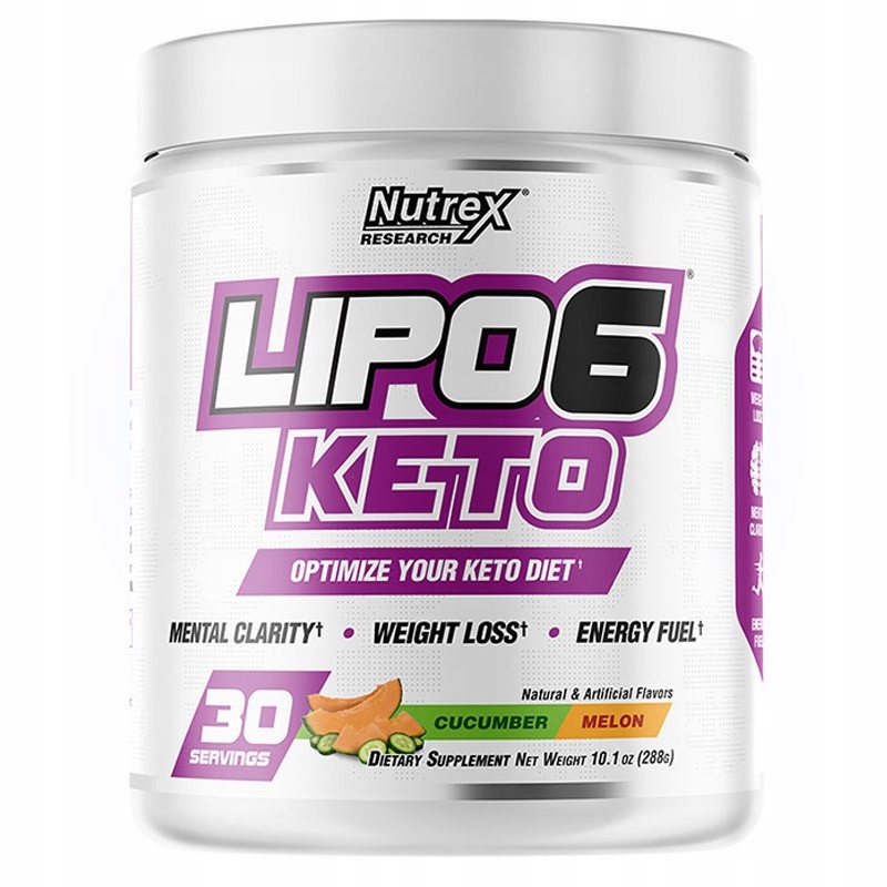 Spaľovač tuku - Nutrex lipo6 keto 288g chudnutie ketoza horák