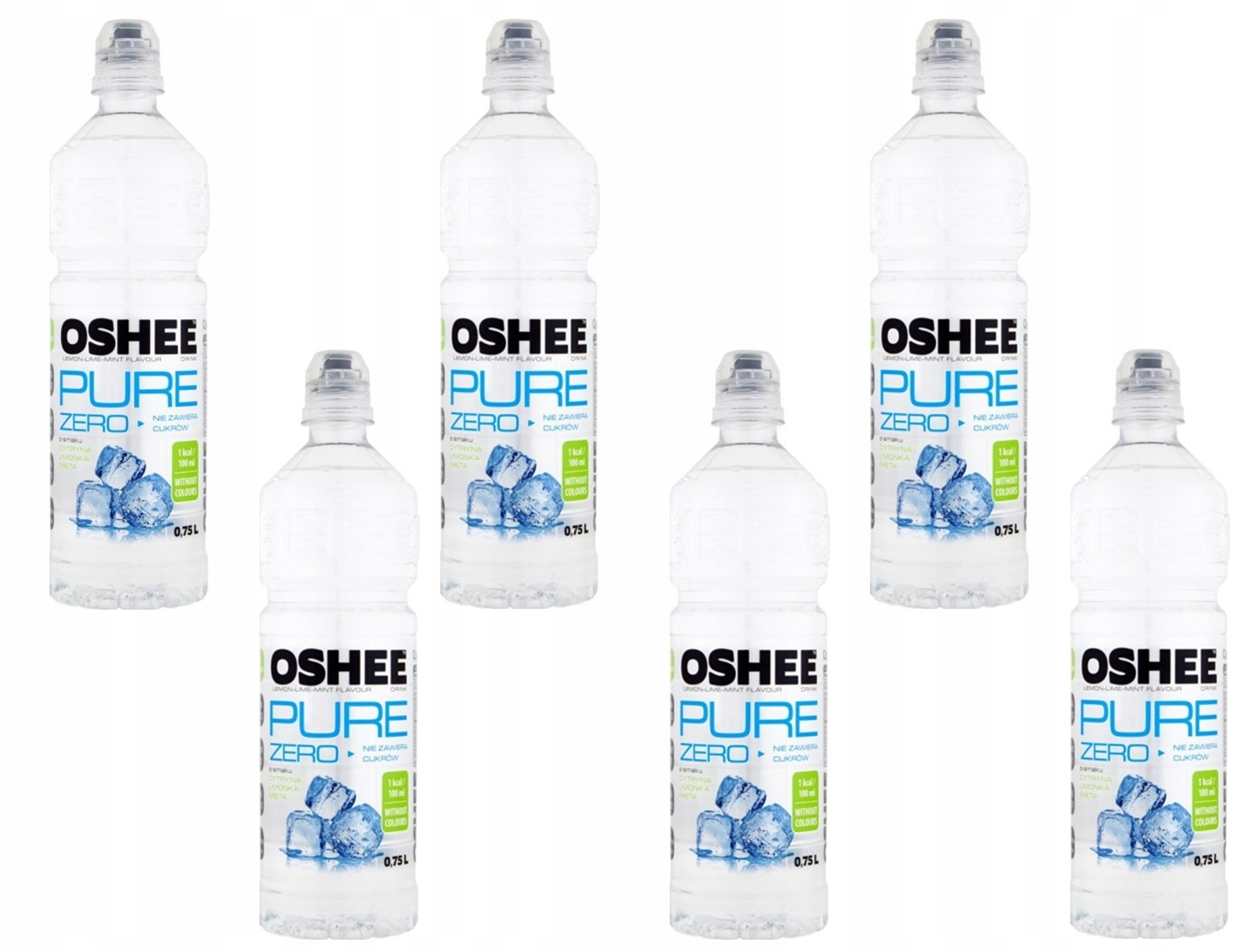 Izotonický nápoj Oshee nula čistý 750ml x 6ks.