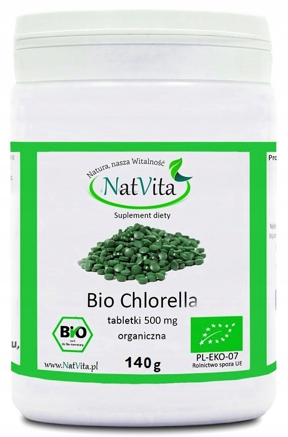 Natvita Chlorella Bio tablety 500mg 280TAB. 140g