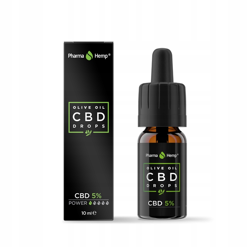 CBD - CBD olej na báze olivového oleja, 5% GMP (ISO)